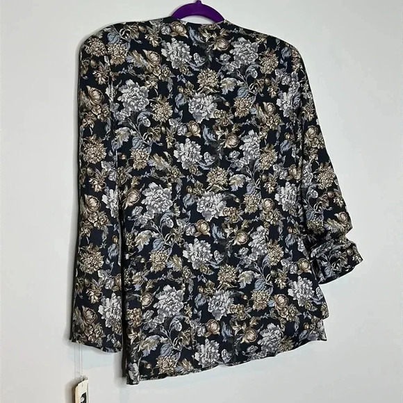 Vintage 1990 Floral One Button Blazer - Picture 7 of 10